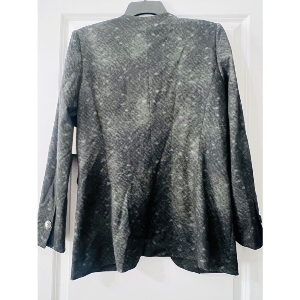 NWT G BY GUSTAVO ARANGO GRAY BLAZER COAT JACKET SZ 4 WOMEN - Picture 7 of 9